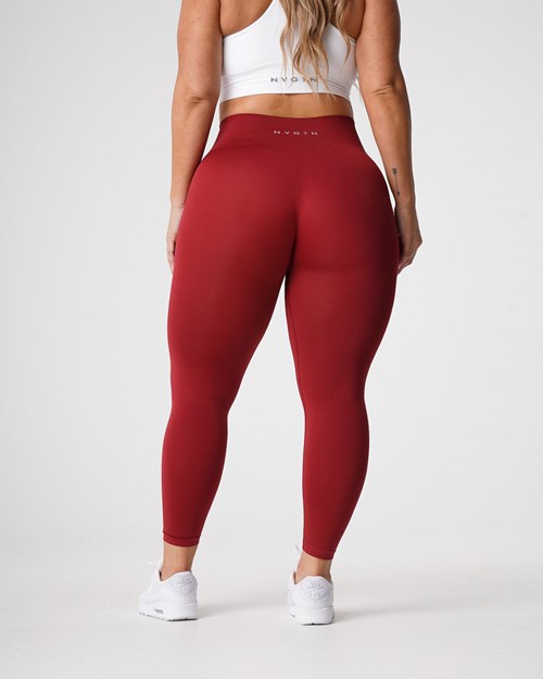 NVGTN Solid Seamless Leggings Carmine | MVCGP6981